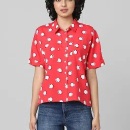 Only Red Polka Dot Shirt image 1