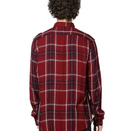 celio celio* Maroon Regular Fit Cotton Shirt image 2