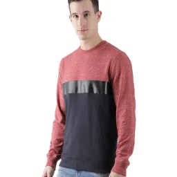 Club York Red Colour-Block Sweatshirt image 3