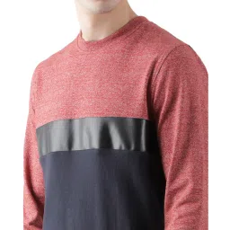 Club York Red Colour-Block Sweatshirt image 4