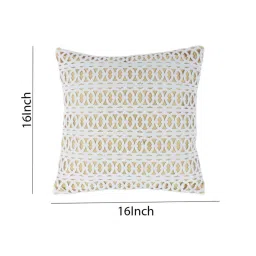 Romee Beige & White Polyester Cushion Covers - Set of 3 image 3