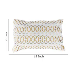 Romee Beige & White Polyester Cushion Covers - Set of 3 image 4