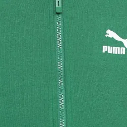 Puma Kids Green Cotton Regular Fit Full Sleeves Jacket image 3