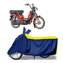 Auto Pearl Two Wheeler Cover for TVS XL 100 Heavy Duty - Yellow, Blue-picture-20