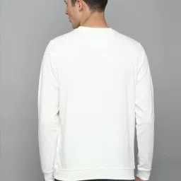 Louis Philippe Jeans White Cotton Regular Fit Printed Sweatshirt image 2