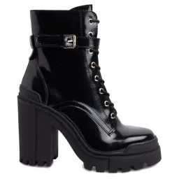 Aldo Women's Black Derby Boots image 1