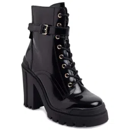 Aldo Women's Black Derby Boots image 2