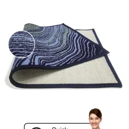 Bianca Sea & Blue Nylon Abstract Door Mat (Large) image 4