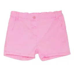 MINIKLUB Girls Pink Solid Shorts-image-44