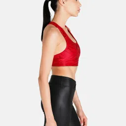 Puma Red Scoop Neck Sports Bra image 3