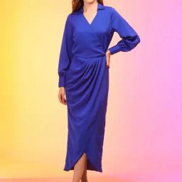 Globus Blue Relaxed Fit Midi Dress-picture-42