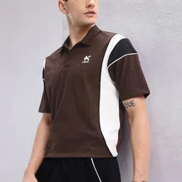 HRX by Hrithik Roshan Colourblocked Lifestyle Polo T-shirt-picture-41