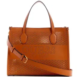 Guess Cognac KATEY PERF Small Tote-picture-30