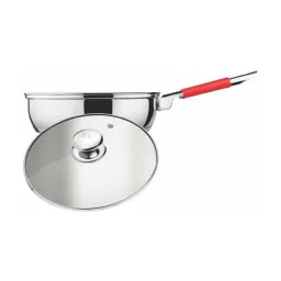 Goodhomes Silver Steel Fry Pan with Glass Lid - Set of 2-picture-22