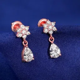 GIVA 925 Sterling Silver Rose Gold Earrings for Women-picture-44