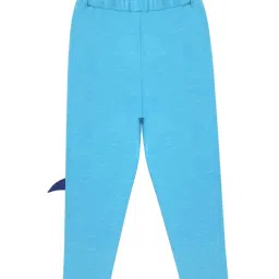 Lazy Shark Kids Blue Printed Joggers image 2