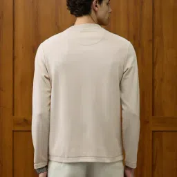 U.S. Polo Assn. Beige Solid Regular Fit T-Shirt image 2