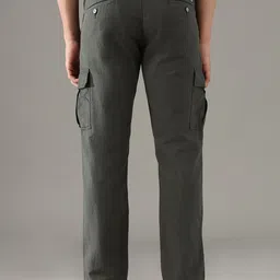 Arrow Sport Men Solid Slim Fit Mid-Rise Cargo Trouser image 5