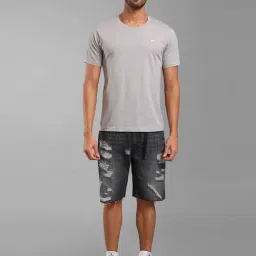 Kazo Grey Regular Fit Crew T-Shirt image 5