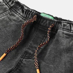 United Colors of Benetton Boys Grey Cotton Solid Shorts image 3