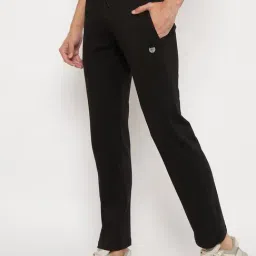 Duke Black Blended Regular Fit Solid Trackpants image 3