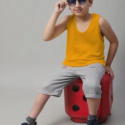 Friskers Boys Pack Of 2 Cotton Basic Vests 070525KDC-05-26 image 3