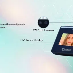 Team Office Z901 Mini HyFace Touch-Less Attendance Device with Cloud Attendance Software -Black image 3