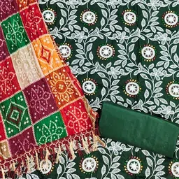 KALINI Embroidered Unstitched Dress Material image 4