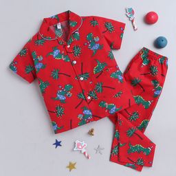 The Magic Wand Boys Conversational Printed Pure Cotton Night suit-picture-26