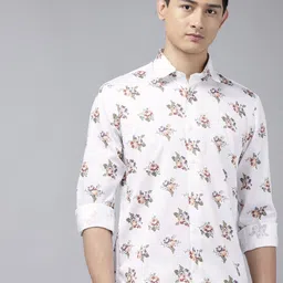ColorPlus Pure Cotton Floral Printed Casual Shirt-picture-20