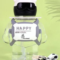 R for Rabbit Tritan BPA Free & Non Toxic Straw Sippy Water Bottle for Leak Proof Drinking Bear Theme White - 1000 ml-picture-23