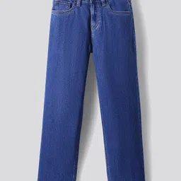 Primo Gino Cotton Woven Full Length Washed Jeans - Blue-picture-18