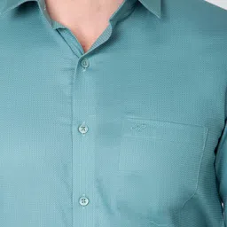 Sparky Men Solid Spread Collar Formal Shirt image 5