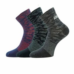 Aeropostale Men Pack Of 3 Printed Flat Knit Ankle-Length Socks-picture-28