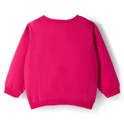 Babyhug Looper Knit Full Sleeves Rib at Neck Top & Jeans Set with Heart Print - Red & Blue image 3