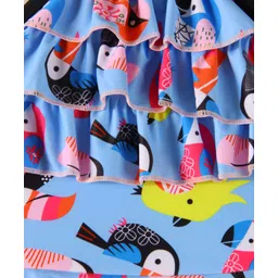 Mark & Mia Frock Swimsuit With Bird Print - Blue image 4