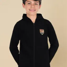 Allen Solly Boys Black Logo Sweatshirt-picture-26