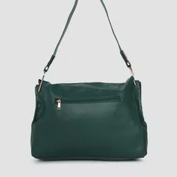Caprese Forest Green Leather Hobo Bag image 3