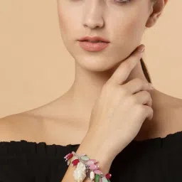Dugran By Dugristyle Multicolor Bracelet with Pearls & Natural Stones image 1