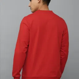 Louis Philippe Sport Red Cotton Regular Fit Sweatshirt image 2