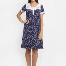 Global Republic Navy Printed Nighty-picture-28