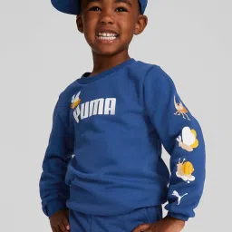 Puma Kids Blue Printed Sweatshirt image 1
