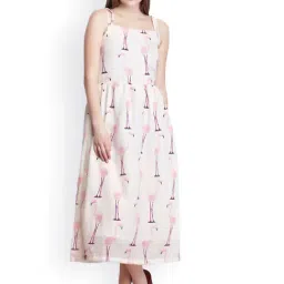 Belle Fille White & Pink Printed Dress-picture-18
