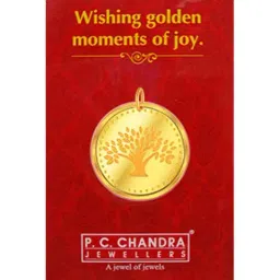 P.C. Chandra Jewellers 24k (999) 10gm Yellow Gold Kapalvriksha Coin Pendant-picture-40