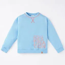 Ed-a-Mamma Kids Blue Cotton Printed Full Sleeves Sweatshirt-image-51