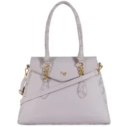 Baggit Grey Solid Medium Handbag-image-13