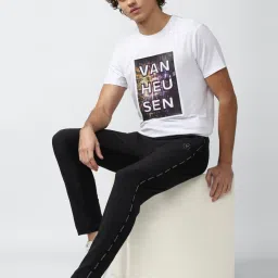 Van Heusen Flex Black Slim Fit Trackpants image 5