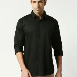Dragon Hill Black Slim Fit Shirt-image-67