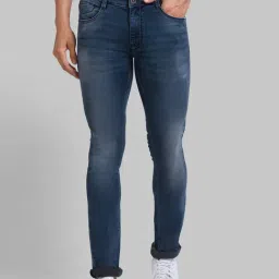 Parx Dark Blue Skinny Fit Stretchable Jeans-image-34