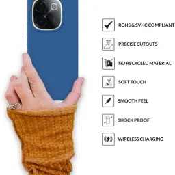 Sprig Back Cover for VIVO T3 PRO (Blue) image 4